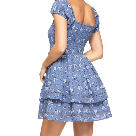 NWT Kittenish X Flag & Anthem Mae Tiered Mini Dress Size Large Or XL X-Large - Picture 3 of 16